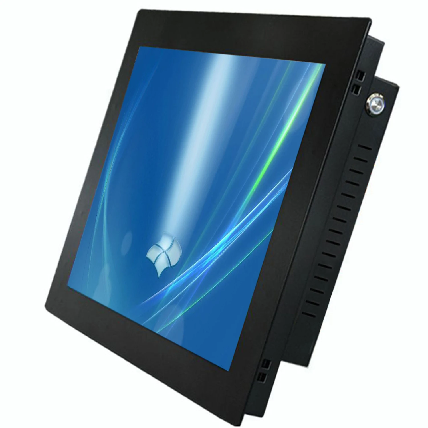 14 15,6 17,3 pulgadas ordenador industrial integrado 24V DC todo en uno pc tableta panel Core i3 pantalla táctil resistiva para Win10 Pro