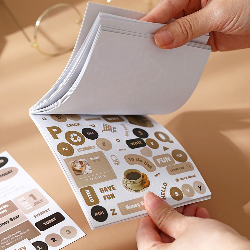 20 Vellen Cartoon Sticker Boek DIY Scrapbooking Collage Junk Journal Vintage Decor Briefpapier Leveringen Javascript: