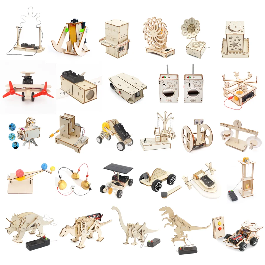 DIY Handmade Small Production Physical Model Assembly Craft Technology Science Experiment Educational Toy Project for School Kid