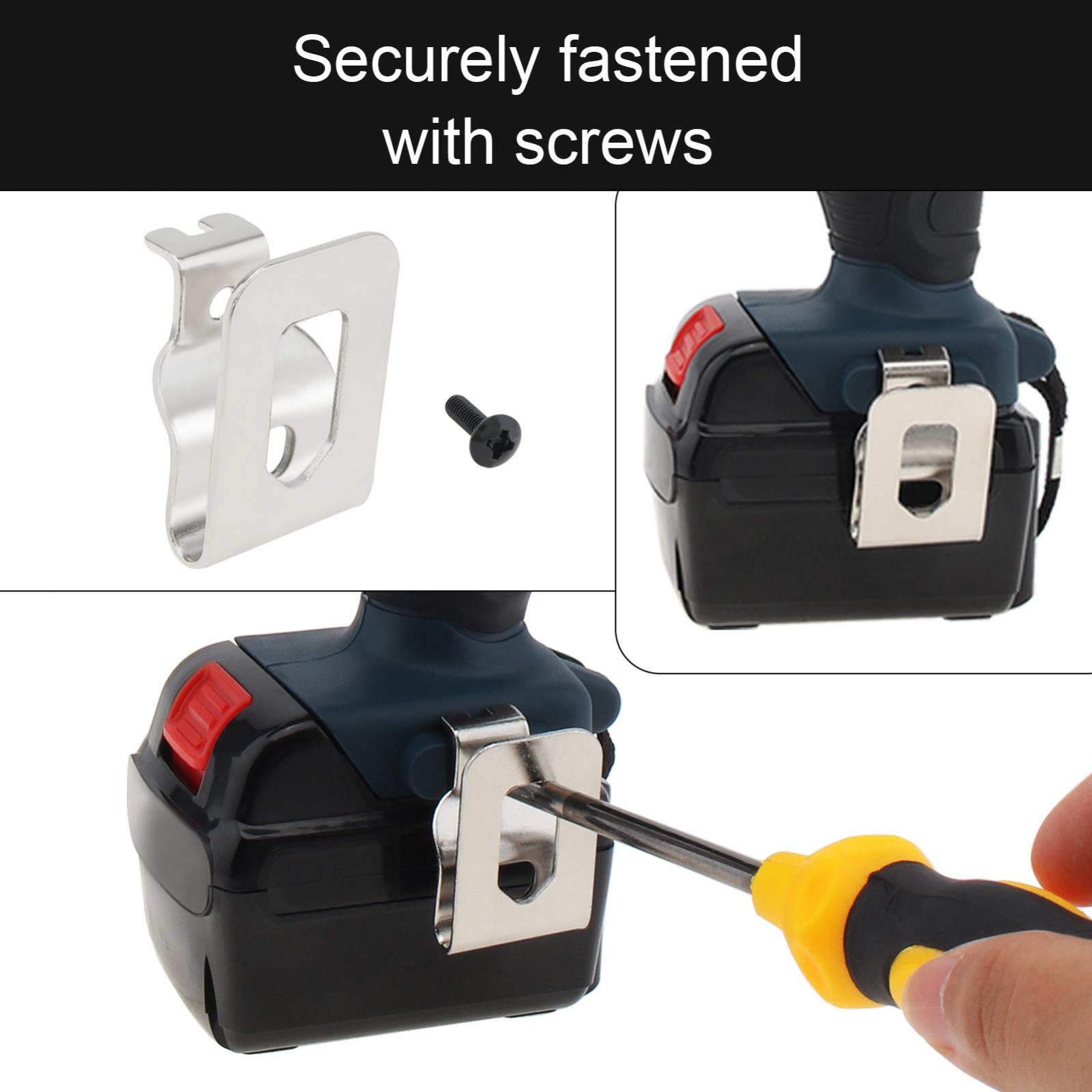 5 pçs resistência elétrica broca cinto clipe substituição ganchos ferramenta titular apto para dewalt/makita brocas de impacto ferramenta cinto titular clipe