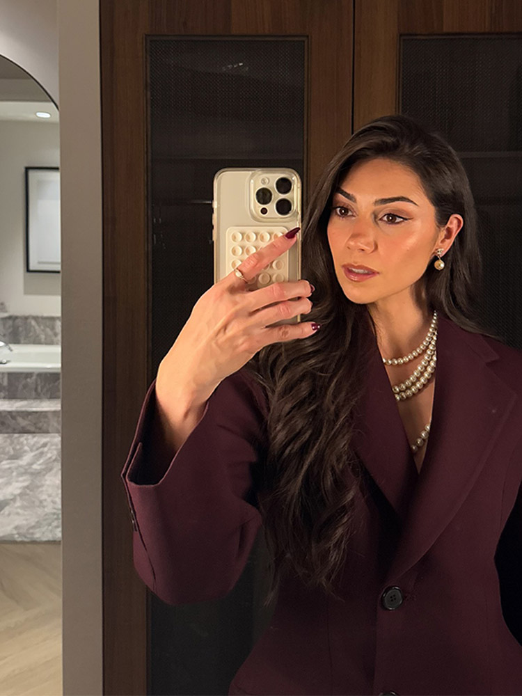 Nueva moda vino rojo solapa delgada chaquetas de traje de mujer elegante bolsillos de manga larga chaqueta de un solo pecho abrigo mujer Chic prendas de vestir
