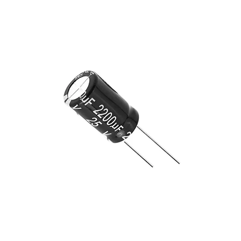 Condensador electrolítico de aluminio, 10V, 16V, 25V, 35V, 50V, 63V, 2,2, 3,3, 4,7, 100, 220, 330, 470, 1000, 2200, 3300 UF