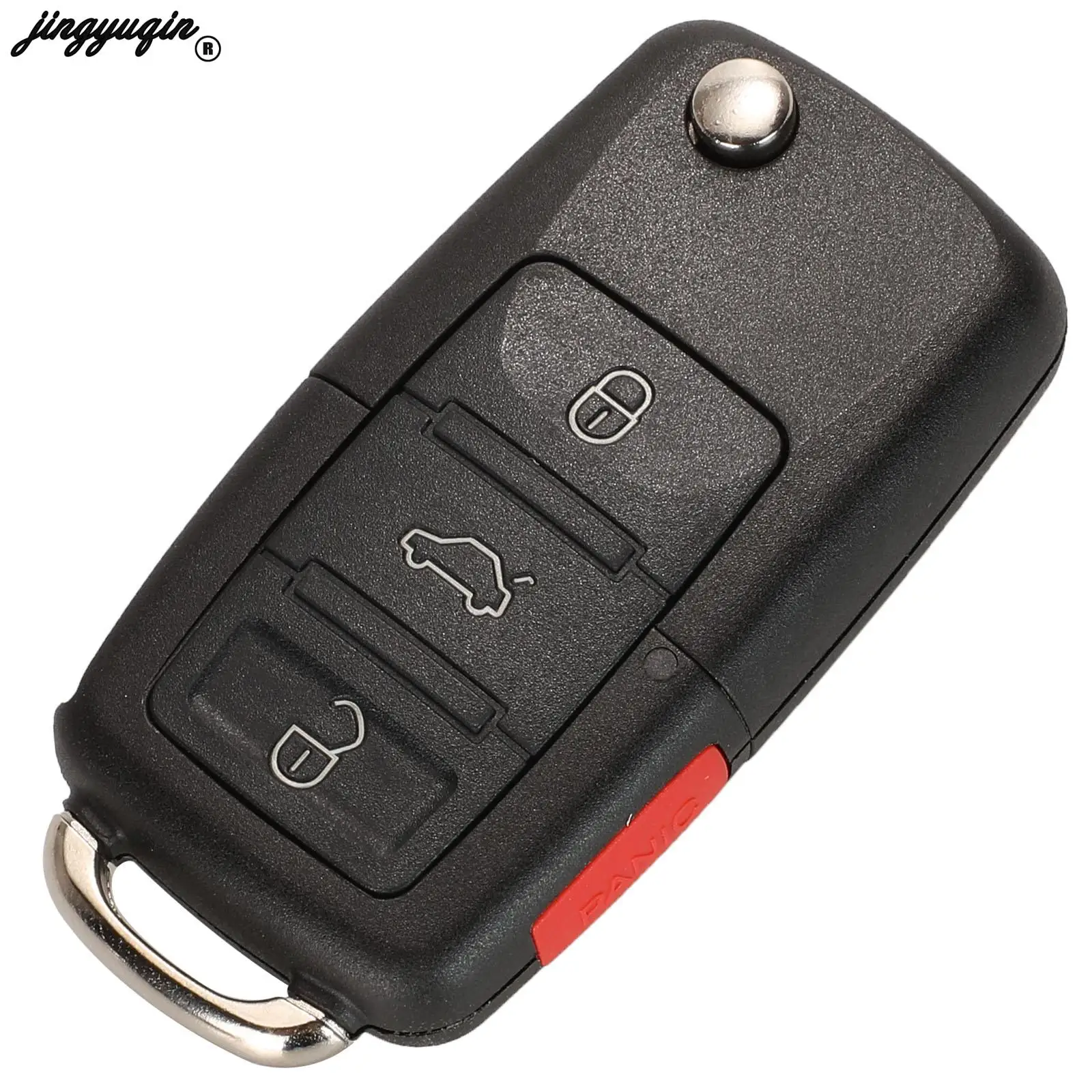 Jingyuqin 2/3/4 Botões 315/434MHz Chave Remota Dobrável para Carro id48 Para VW SEAT Altea Ibiza Leon Toledo T5 1J 0959753 AG 1K 0959753 G