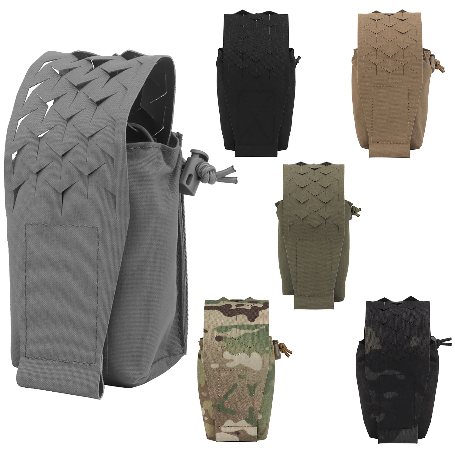 Equipo de equipo táctico, accesorios de chaleco, bolsa de Radio Molle multifunción SPUD, funda de almacenamiento para Rifle 5,56 Mag 7,62, bolsa Magaizne