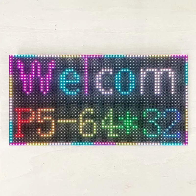 Pantalla LED a todo Color P5 SMD, módulo RGB HUB75, señal Digital LED, pared de vídeo LED interior, placa de unidad de pantalla grande de 320x160mm