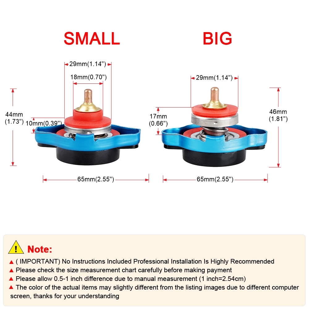 Samochód Thermost korek chłodnicy pokrywa 0.9 Bar 1.1 Bar 1.3 Bar duża lub mała głowa miernik temperatury wody pokrywa