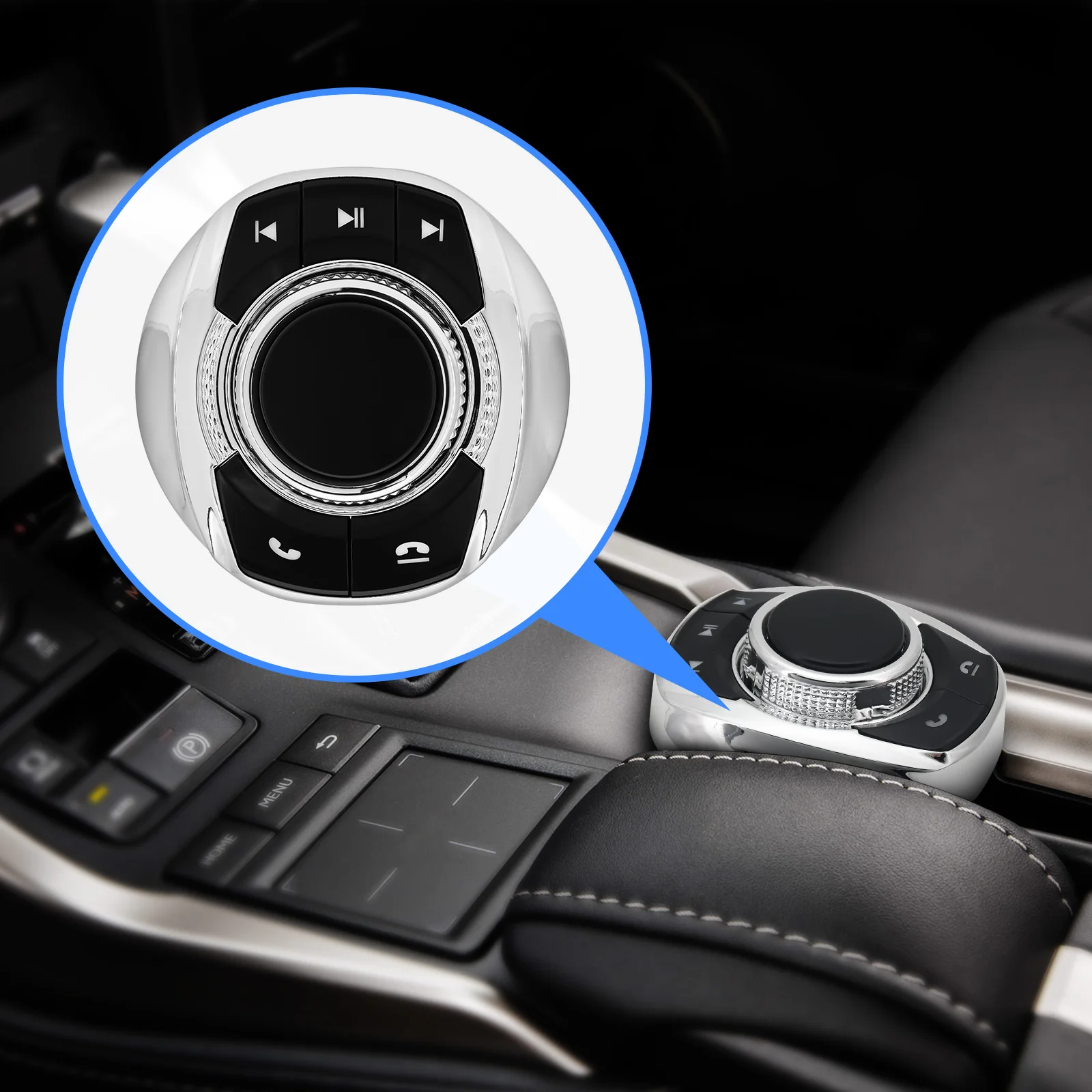 Universal Cup Form Drahtlose Auto Lenkrad Mit LED-Licht 8-key-Bedienung Tasten Für Android Multimedia Navigation Player