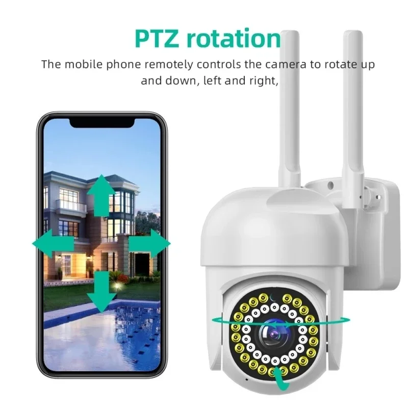 Cámara IP YOOSEE HD de 3MP, 5MP, WiFi, cámara PTZ, visión nocturna en Color, seguimiento automático, Audio bidireccional, cámara de vigilancia de seguridad exterior