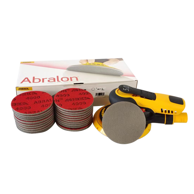 Mirka abralon 3 Polegada esponja lixa espuma apoiado gancho loop polimento disco 75mm aperto disco reunindo folhas para carro