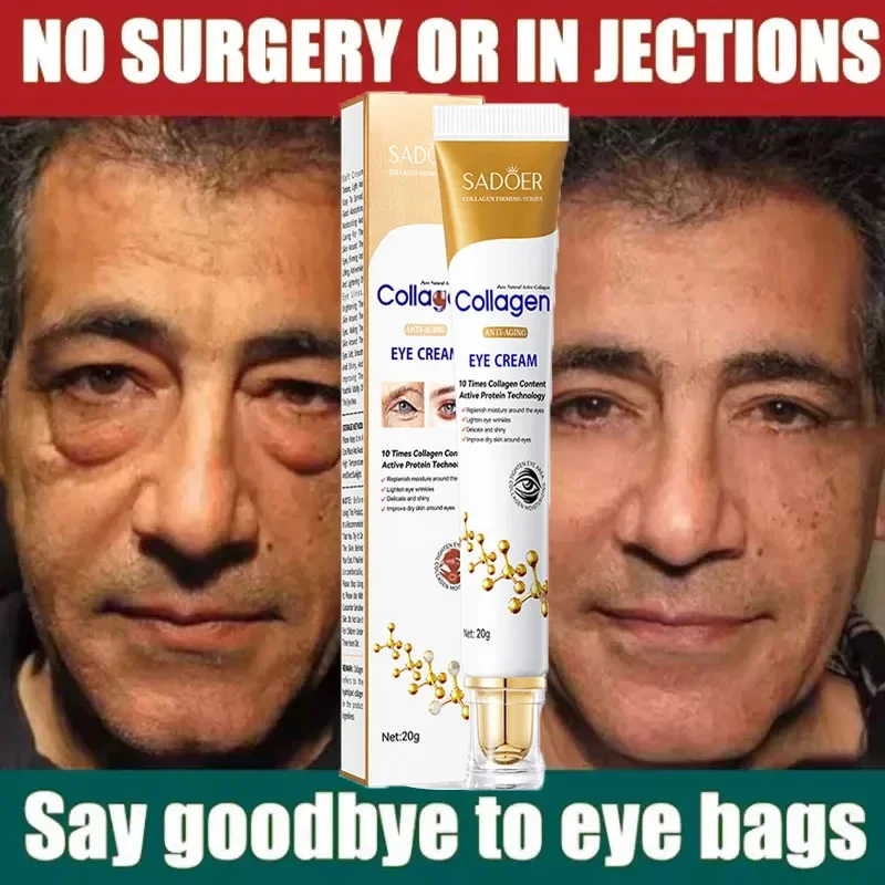 Fast Instant Eye Bag Removal Cream Collagen Removal Wrinkles Firming Skin Fade Fine Lines Brighten Dark Circle Remove Eye Care