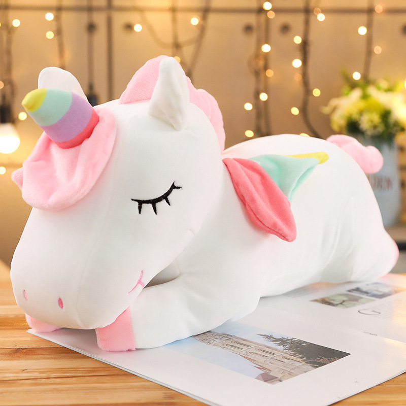 25/35 センチメートルかわいい巨大なユニコーンぬいぐるみソフトぬいぐるみユニコーンソフト人形動物馬のおもちゃ子供のための女の子枕誕生日プレゼント