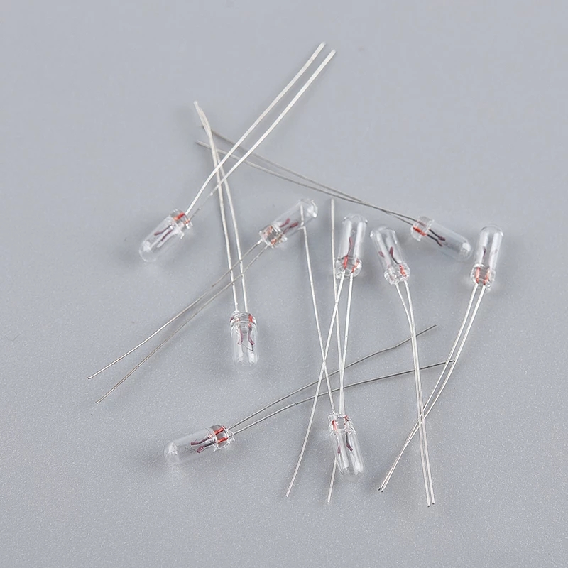 10/25/50 pcs/lot Miniature 0.07A 3mm 4mm 5mm 3 V/6 V/9 V/12 V/24 V Mini lampe ampoule Edison Filament à incandescence riz