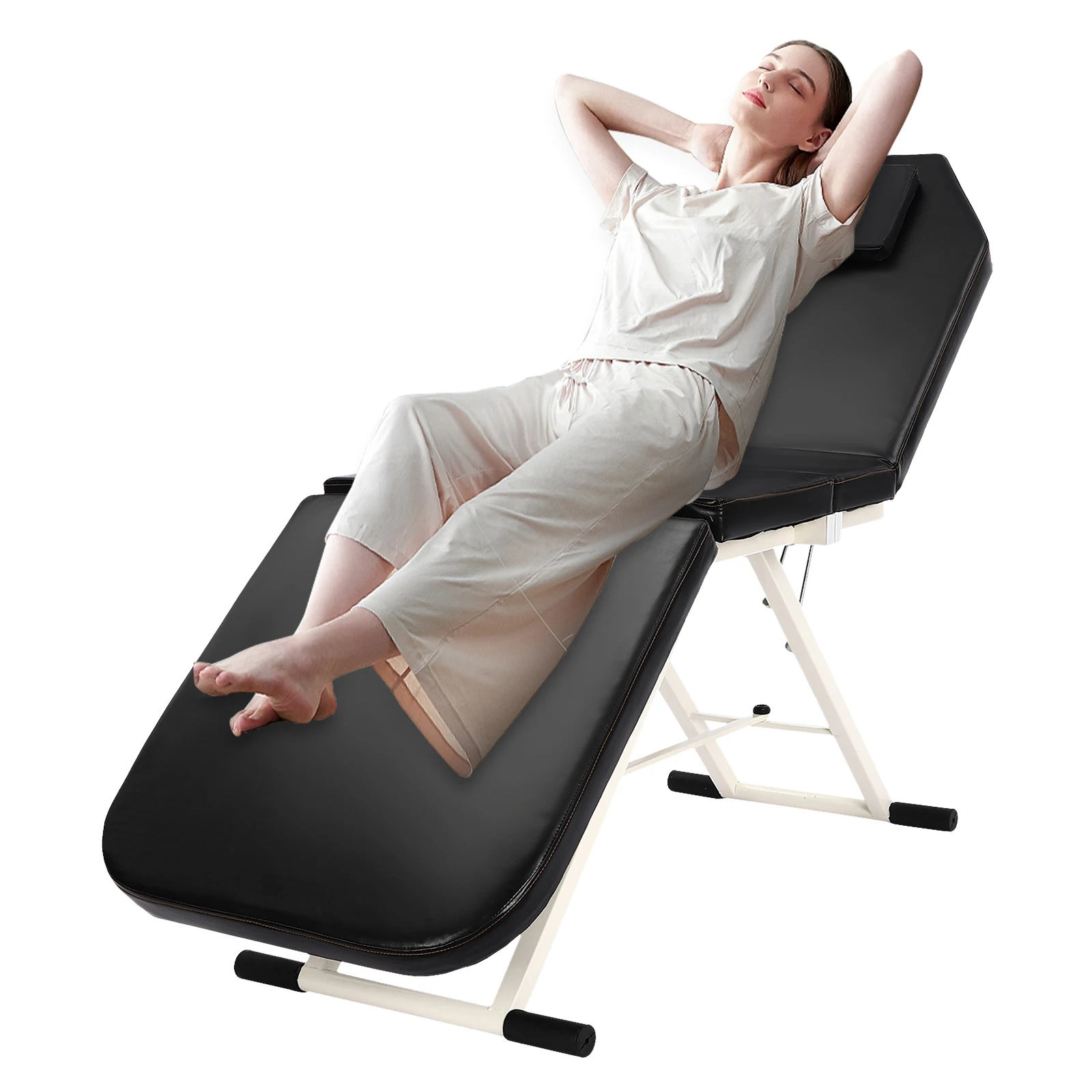 Cadeira de spa dobrável portátil, mesa de massagem dobrável, cama de beleza portátil para hospitais, salões de beleza, centros de spa, clínicas