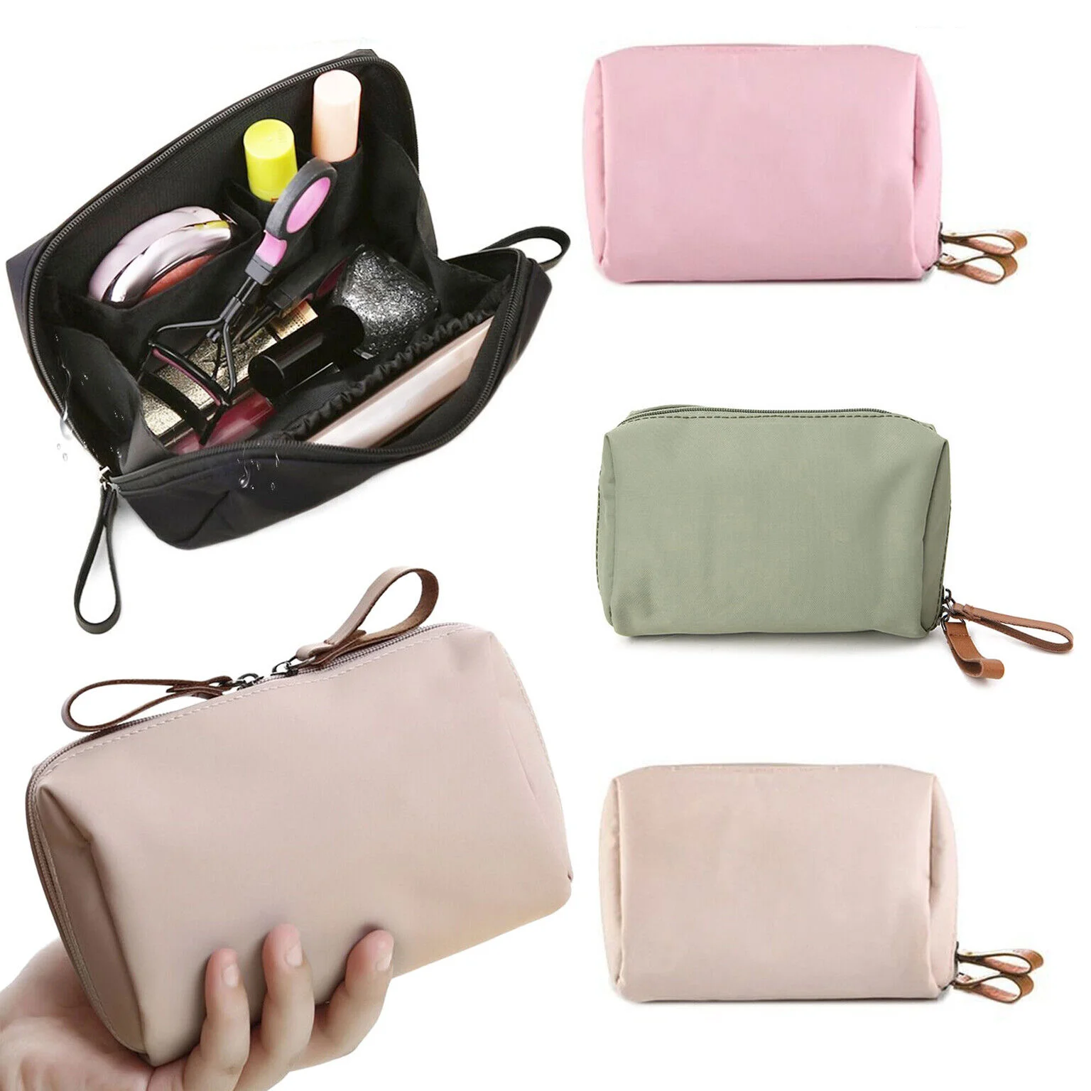 Portable Travel Cosmetic Bag Women Makeup Case Waterproof Handbag Multifunctional Toiletry Organizer Storage Bag High Quality