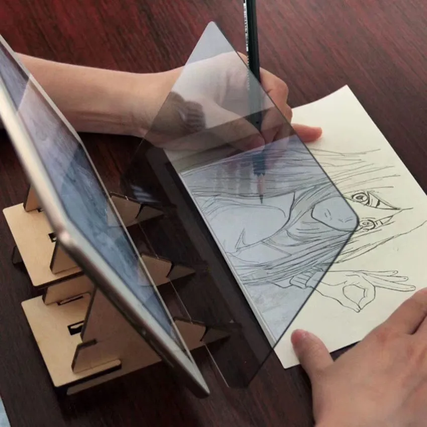 Placa de projetor de rastreamento óptico de brinquedo de desenho de próxima geração para crianças, aprendizagem criativa, diversão, aumenta as habilidades de pintura de desenho