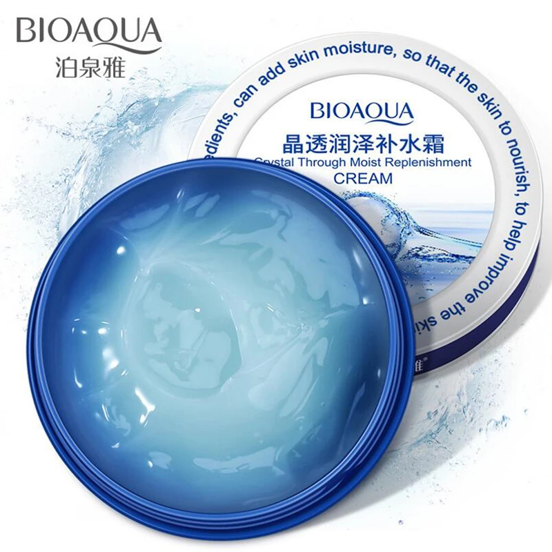 BIOAQUA Mặt Pha Lê Kem Dưỡng Ẩm Da Mặt Chăm Sóc Da Nuôi Dưỡng Chặt Làm Đầy Nước Axit Hyaluronic Cream 38G