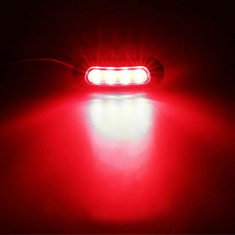 Feu de Navigation LED rouge vert pour bateau, 2 pièces, 12-24V, étanche, Signal de voile, voyant d'avertissement pour Yacht marin, marqueur latéral