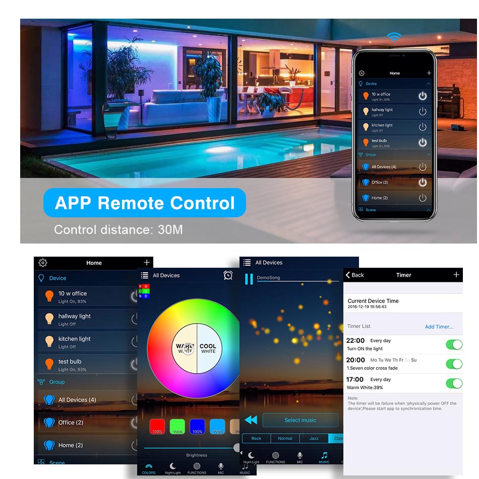 12V 24V LED Streifen WIFI RGB RGBW Controller Android IOS APP Bluetooth-kompatibel Magic Home IR Steuerung für RGB RGBW LED streifen