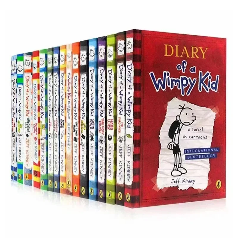10 Boeken/set 1-10/11-20 Volumes Dagboek van Wimpy Kid Engels Boek Dagboek van Wimpy Kid kinderen Fictie Boeken
