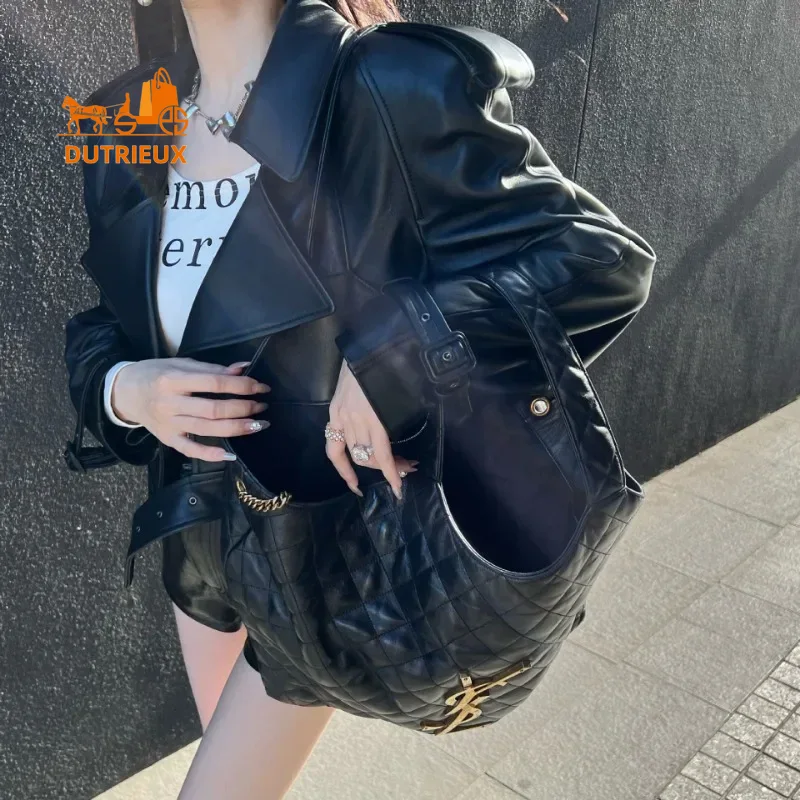 Autumn and Winter Genuine Leather Jacket for Women Oversized Custom-dyed Sheepskin High-grade Leather Jacket Temperament Coat
