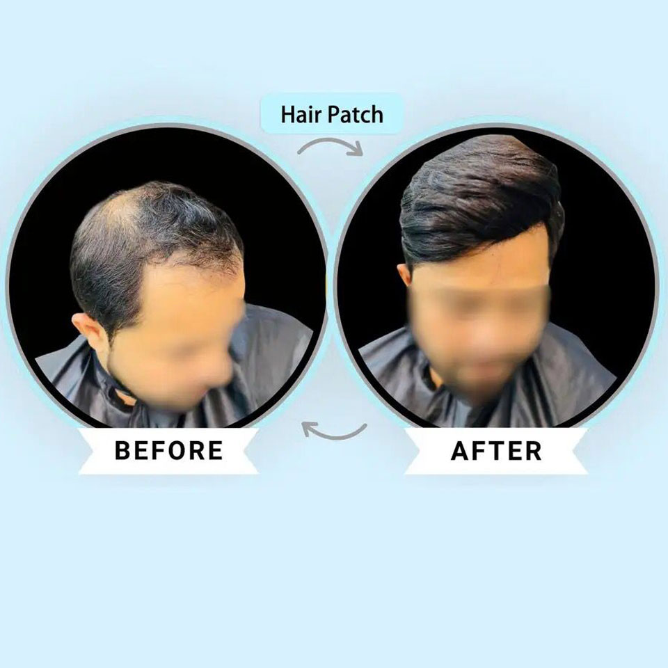 6*8/ 6*9/ 7*9 Mono fin respirant avec toupet en PU pour hommes # 1B 6 pouces perruque pour hommes toupet de cheveux humains systèmes de remplacement pour hommes unité perruque