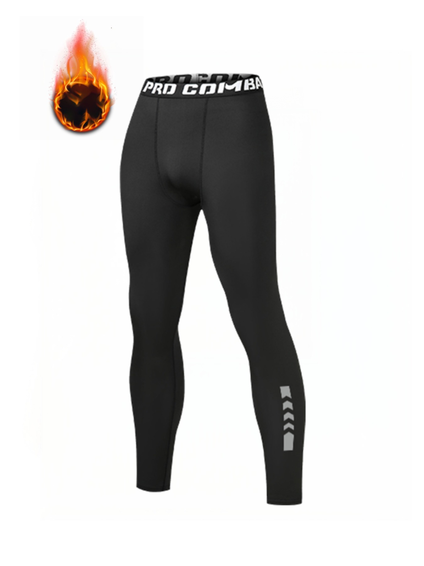 Warme Kompressionsleggings für Herren, Sport-Trainingshose, trockene Laufleggings