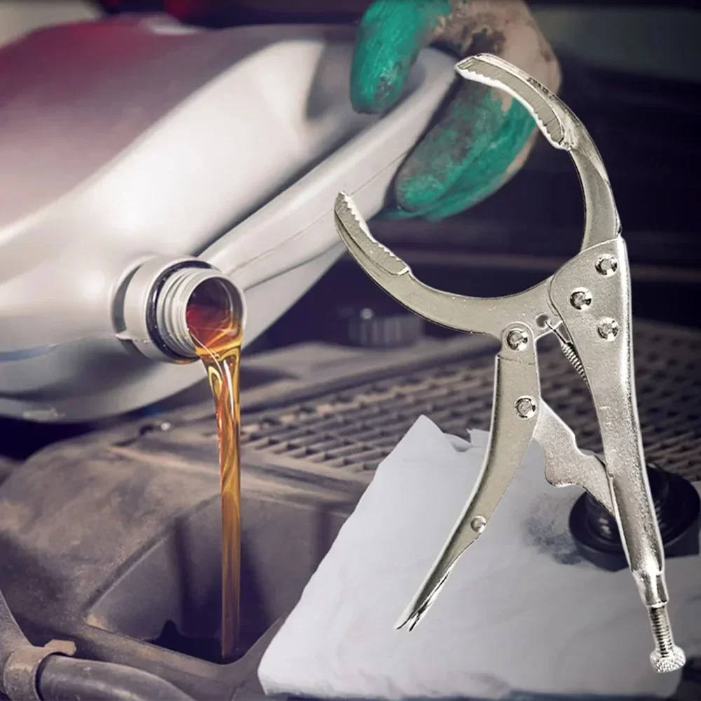 Filterschlüssel Ölgitterschlüssel Ölwechsel Einstellbarer Multifunktions-Motorölfilterschlüssel Auto Demontagewerkzeug Reparatur
