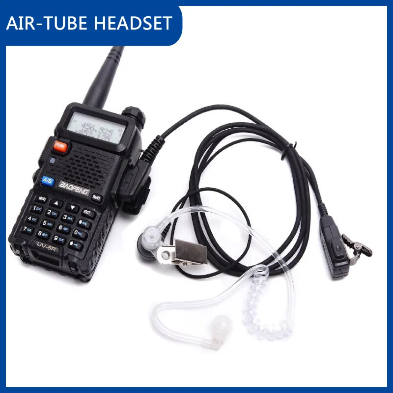 5 PCS Baofeng UV5R Walkie Talkie Kapset Quansheng UV-K5 Headset Hoofdtelefoon Oortelefoon Voor Kenwood UV-5R UV82 UV-17 Radio Commutator