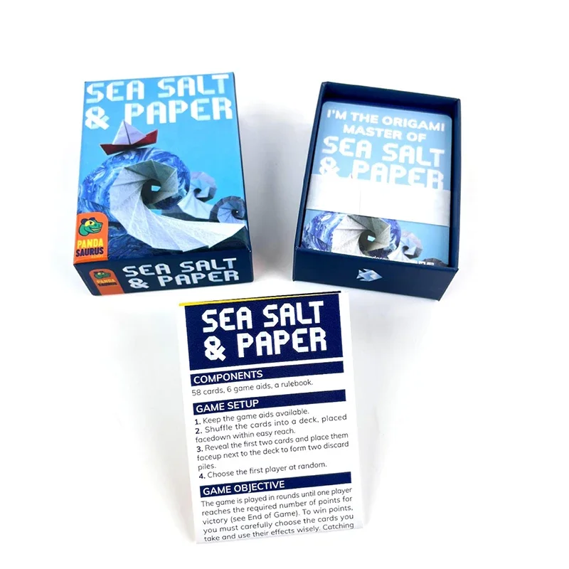 Sea Salt and Paper English Board Game, 2-4 Players, Family and Party, Funny Table Game, Friends Entertainment, Strategy Game