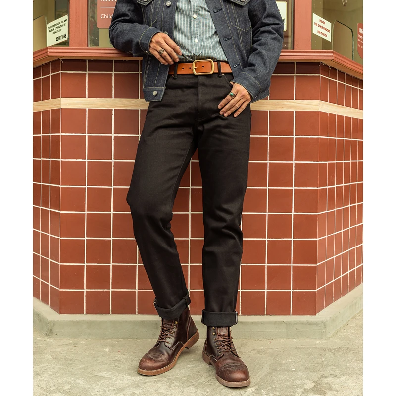 Red Tornado 14,5 oz Selvage Jeans Forme d'ouverture de jambe mince de 511 et GT Raw Denim