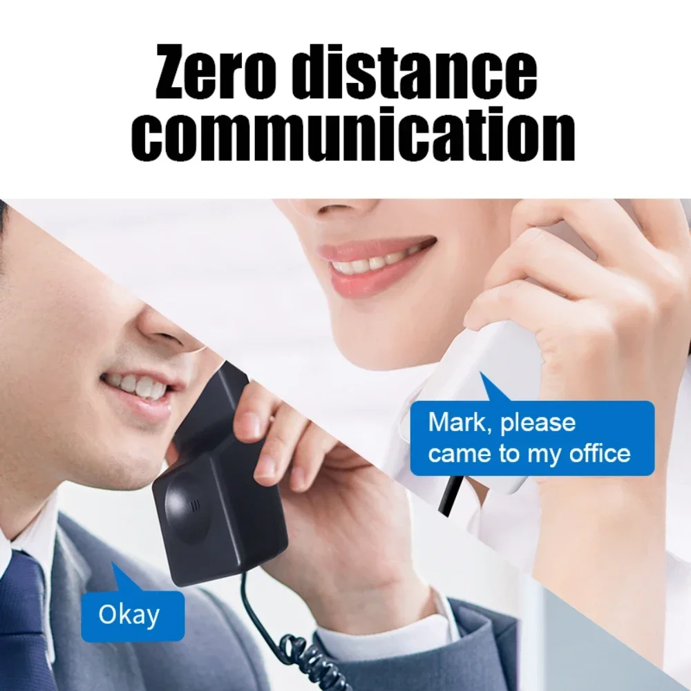 Intercomunicador sem fio de telefone fixo sem fio de 2,4 GHz para interfone de longa distância de escritório doméstico, chamadas múltiplas, seguras e claras