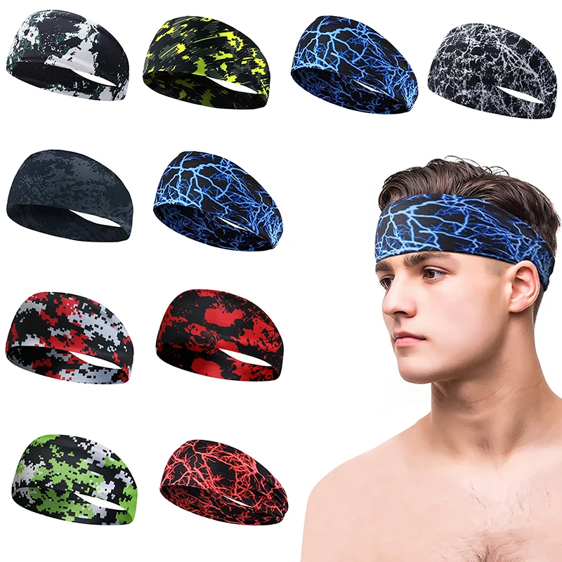 1PC unisex fitness anti sudorazione fascia da corsa fascia sportiva che assorbe i capelli yoga