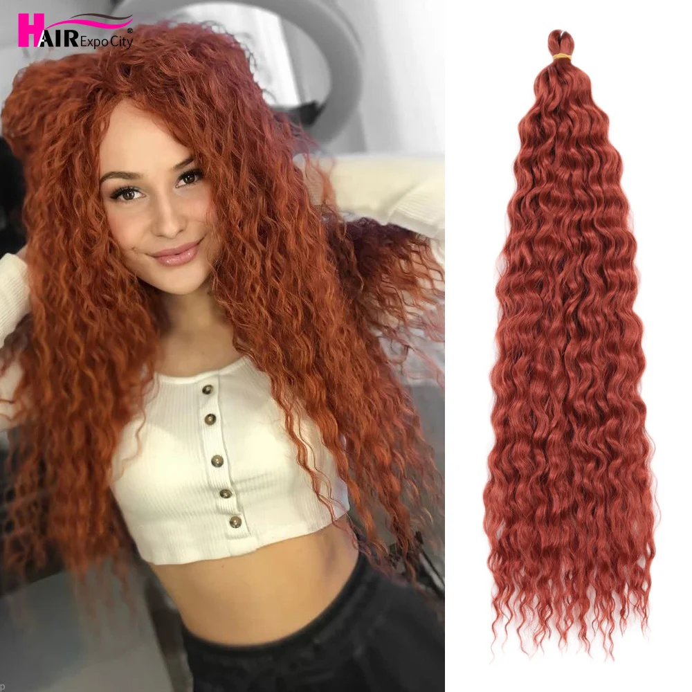 Ariel Curl Haar Synthetische Wasser Welle Twist Häkeln Haar Natürliche Afro Locken Haar Für Weben Tiefe Wellenförmige Flechten Haar Extensions