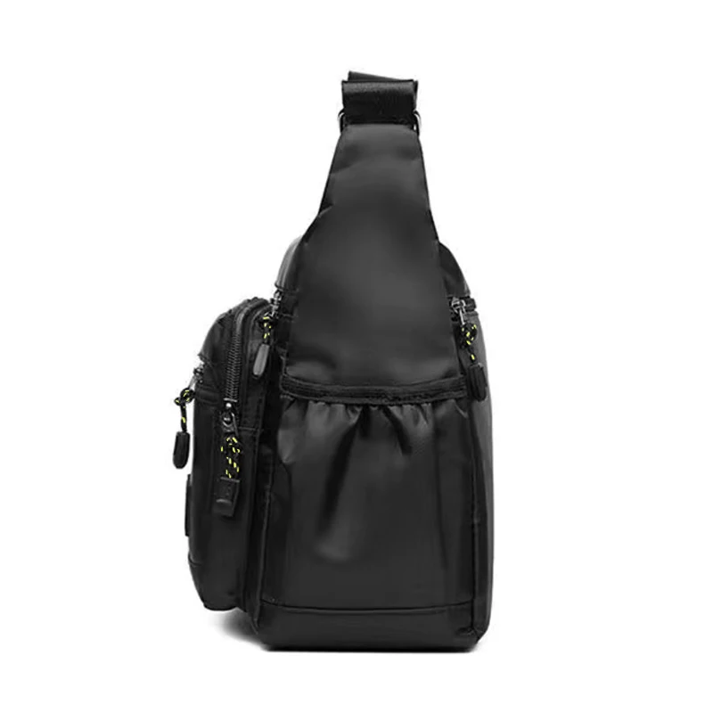 Borsa a tracolla da uomo con tasche multistrato, tracolla regolabile, borsa business a spalla singola