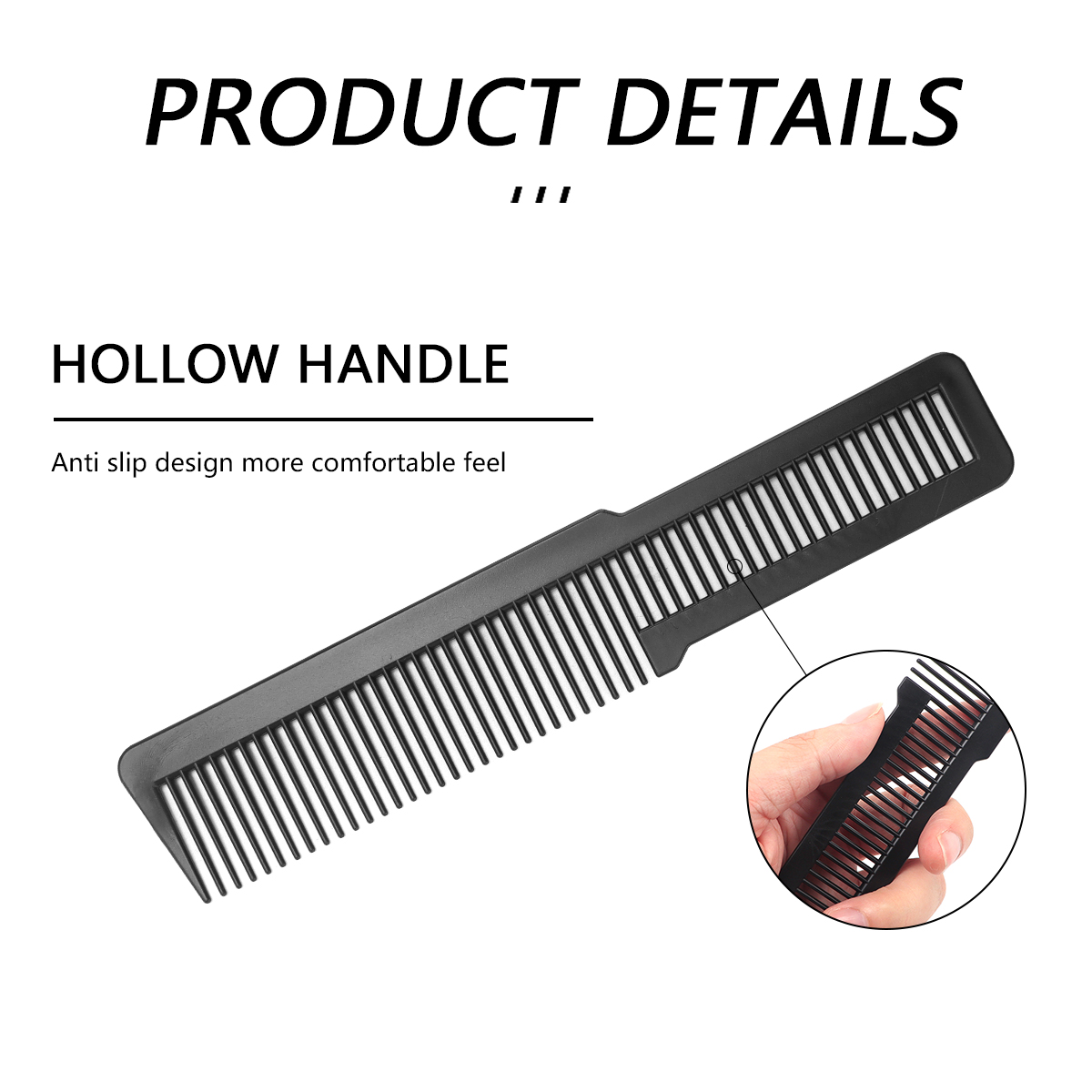 Plastics Comb Professional Dual Purpose Salon Hair Hairdressing Anti-static Barbers Comb Ultra Thin Hair Brush Styling Tools