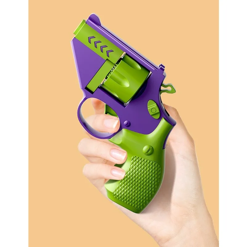 Pistola de juguete interactiva giratoria para aliviar el estrés en interiores/exteriores para niños y adultos (desechable) Regalo de vacaciones para niños a elegir