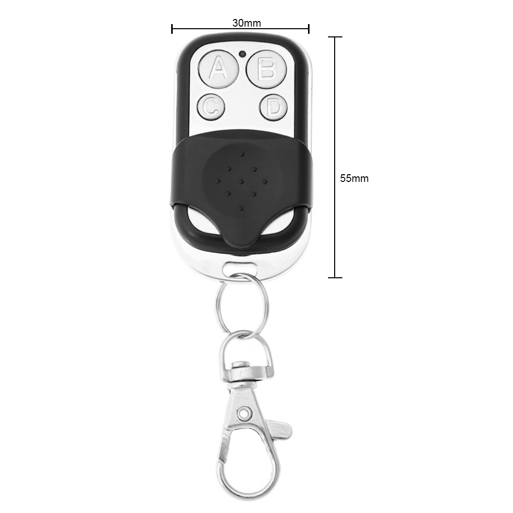 5-20PC Door Remote Control 433Mhz 4 Channel Remote Control Use Fixed Code Rolling Code Key Chains Car Home And Garage duplicator