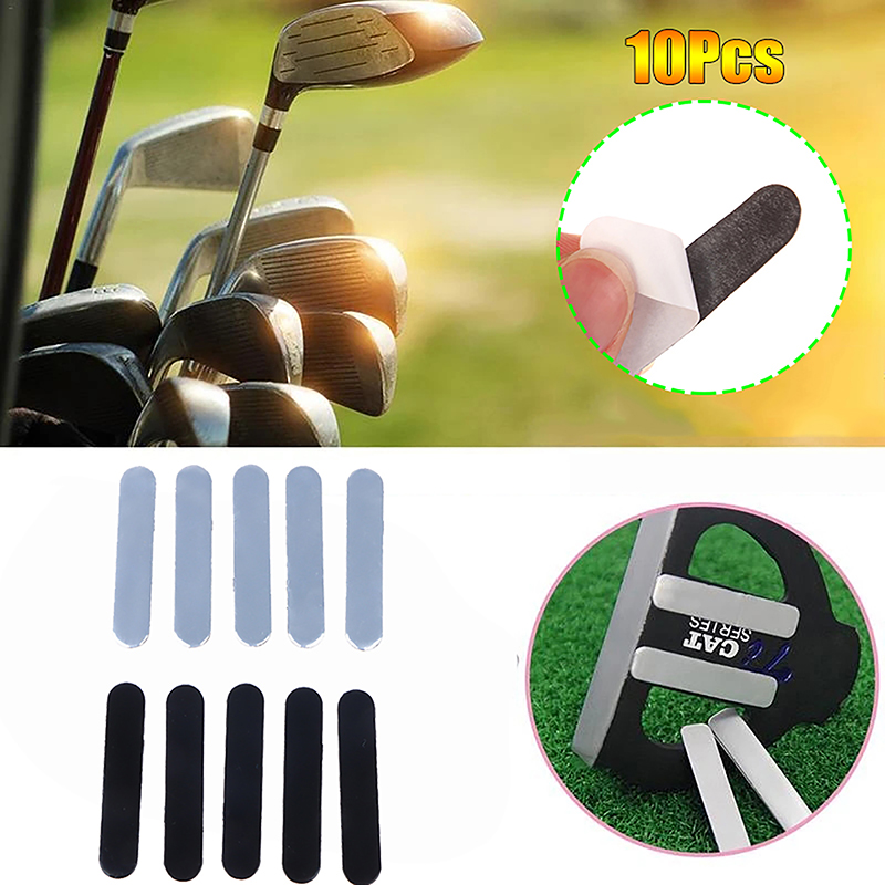 A fita de chumbo ponderada auto-adesiva, clubes de golfe adiciona o peso do balanço para os putters do ferro, 10 PCes