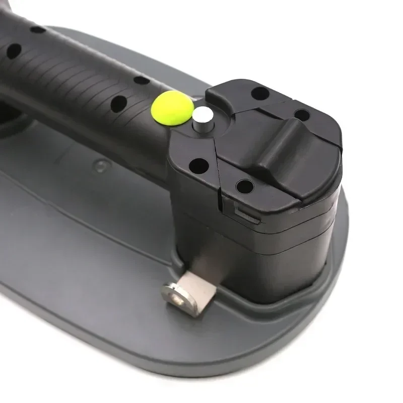 Ventouse sous vide électrique avec manomètre, capacité de charge de 180kg, verre, métal, bois, gypse, 2600mAh