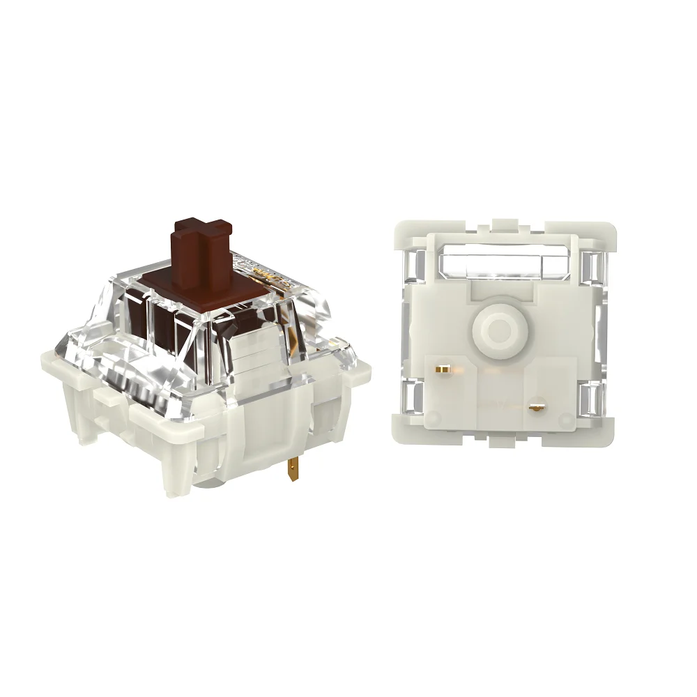 Gateron blanco amarillo plata Pro 2,0 V2 interruptor 3 pines RGB lineal táctil rojo marrón interruptores para teclado mecánico intercambiable en caliente