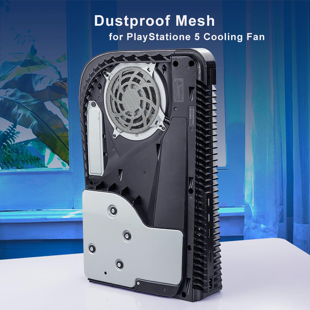 4 個 PS5 コンソールダストフィルター防塵メッシュケースカバー簡単クリーニングフェイスプレートベンチレーターゲームアクセサリープレイステーション 5