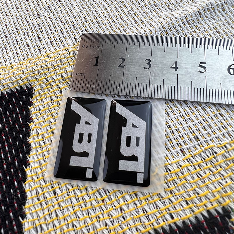 Accesorios de motocicleta pegatina resina gel pequeño logotipo para ABT