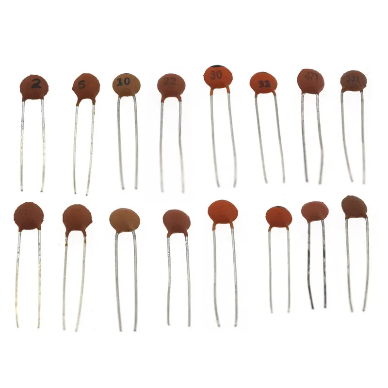 960 unids/lote Kit surtido de condensadores cerámicos 2PF-0.1UF 50V juego de condensadores cerámicos 24 valores * 40 Uds condensadores electrónicos diy 20%