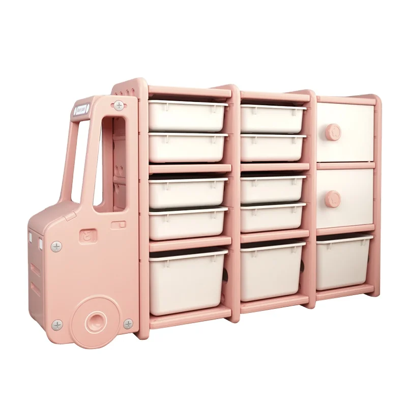 Prateleira de brinquedo infantil sólida de alta qualidade, armário de armazenamento para bebês, armário de modelagem de carro