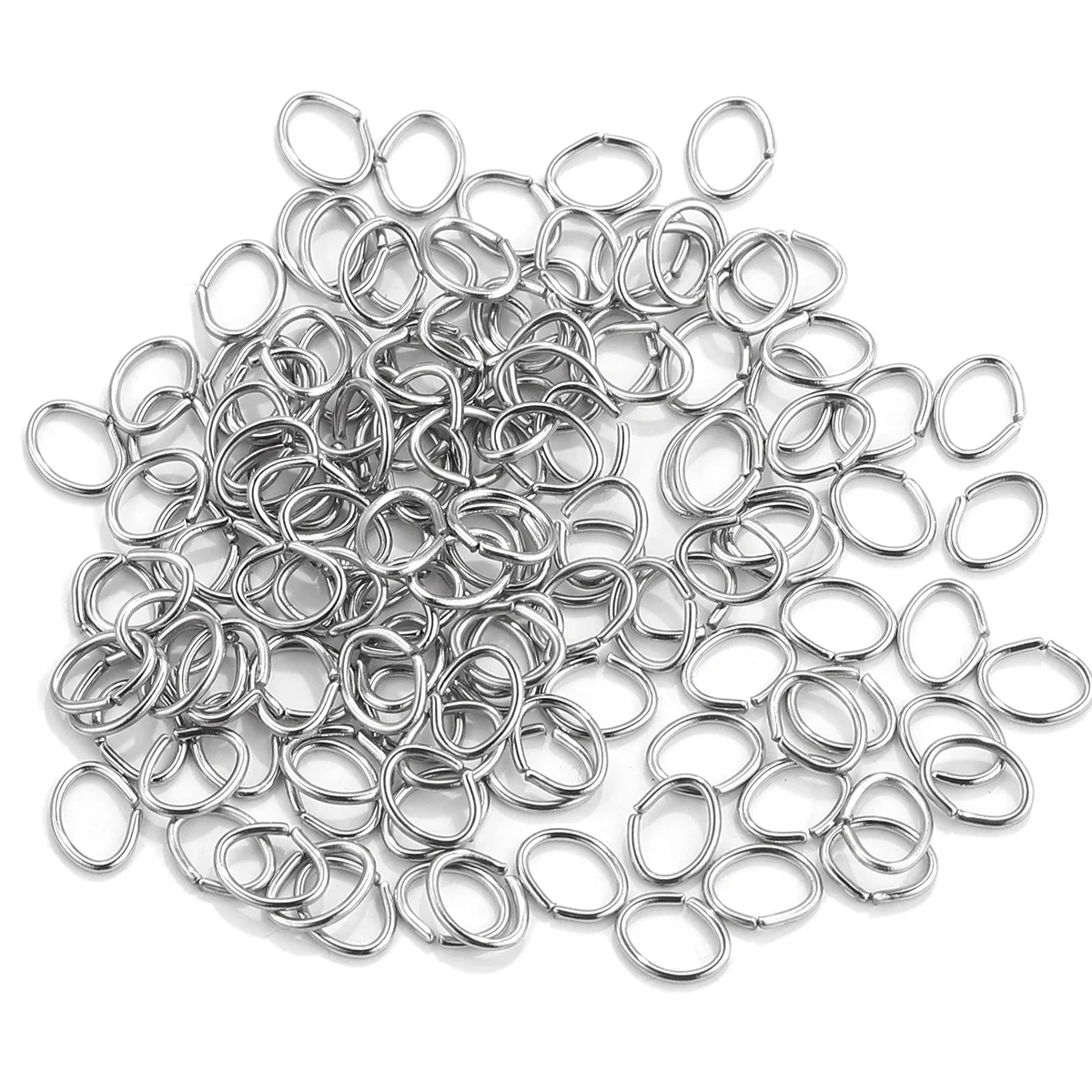 200 Cái/lốc/3/4/5/6/7/8/10 Mm Thép Không Gỉ Tự Làm Trang Sức những Phát Hiện Mở Đĩa Đơn Vòng Nhảy Vòng & Tách Vòng Trang Sức Làm