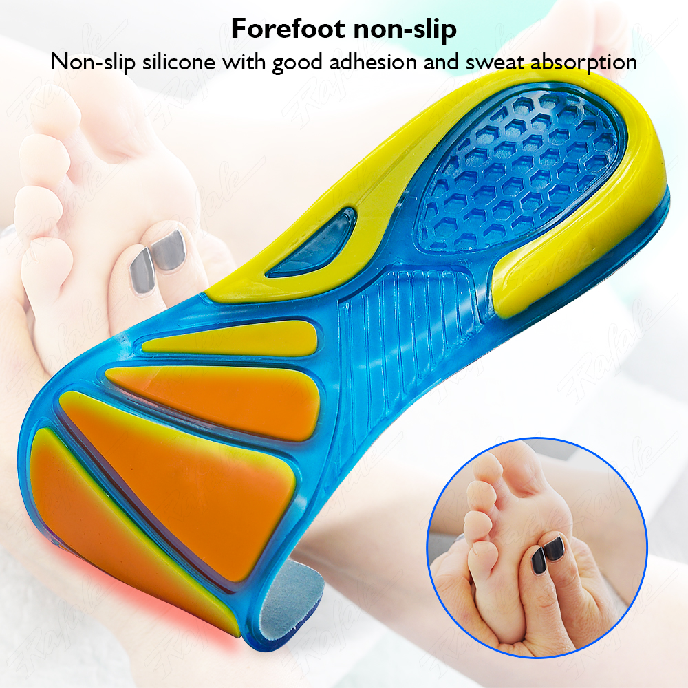Silicon Chống Trơn Trượt Gel Mềm Thể Thao Cổ Giày Massage Chỉnh Hình Miếng Lót Chân Chăm Sóc Cho Đôi Chân Giày Đế Hấp Thụ Sốc miếng Lót Mới