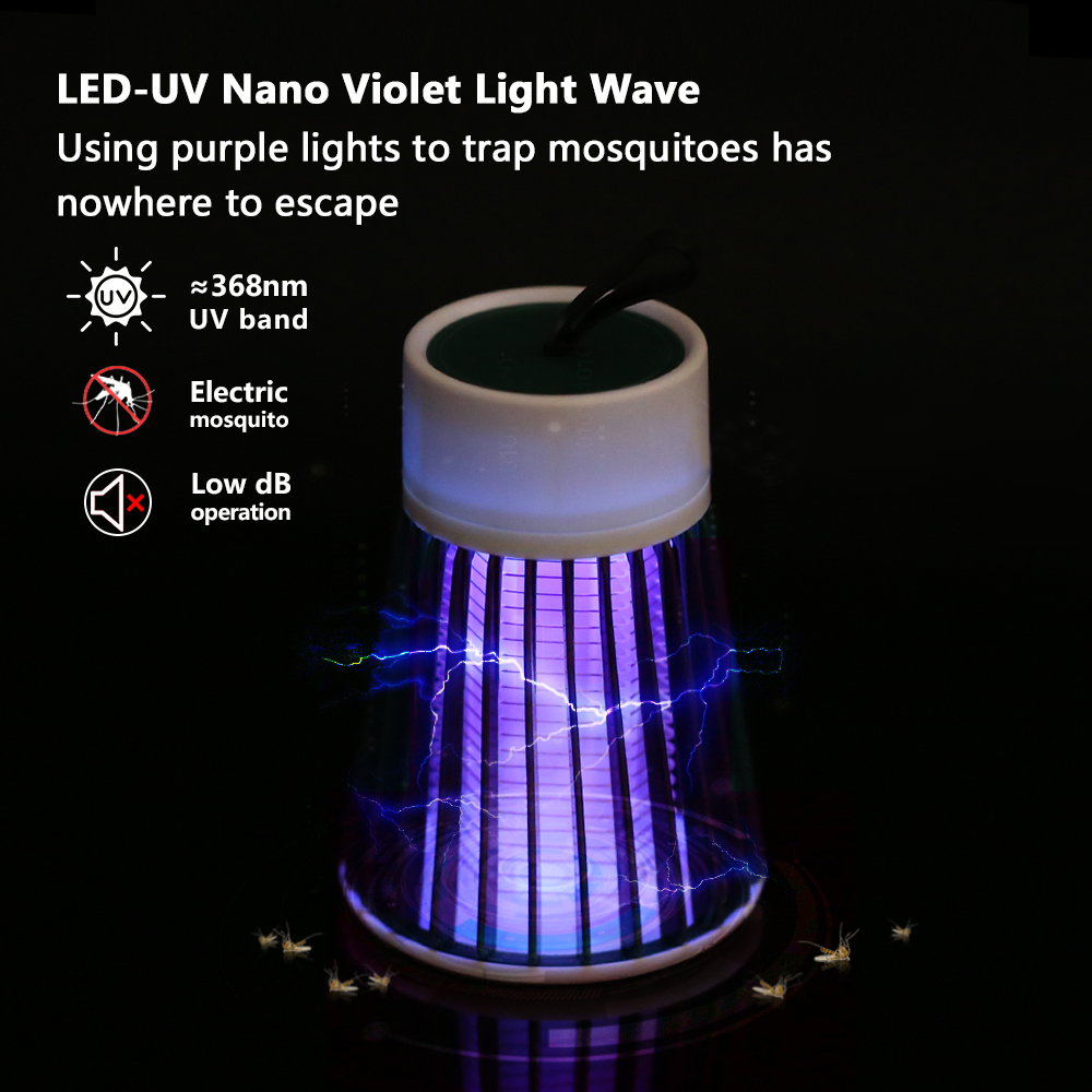 Lampe anti-moustiques électrique USB DC 5V, lampe UV à insertion directe