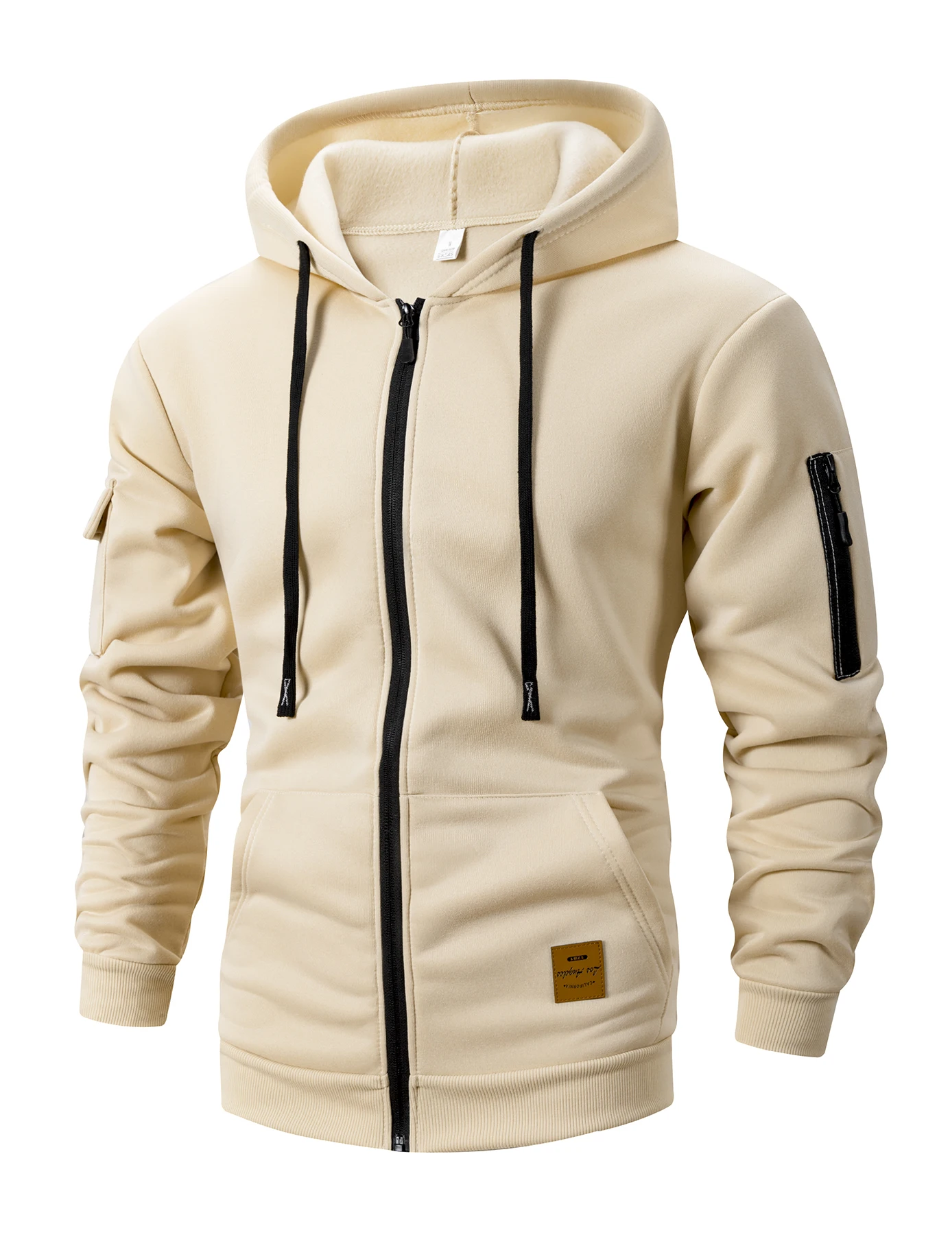 2025 nuevas sudaderas de otoño para hombre, chaqueta de manga larga con capucha, chaqueta con cierre de cremallera, sudaderas con capucha para hombre, sudadera ajustada, ropa masculina