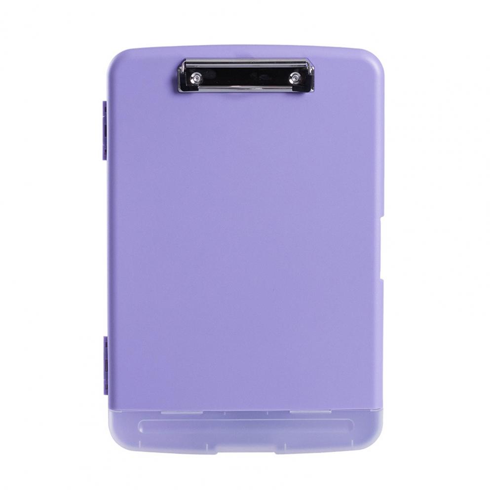 Prancheta resistente com armazenamento e suporte para caneta, caixa preta fechada para enfermeiras, drivers, empreiteiros, professores, casa