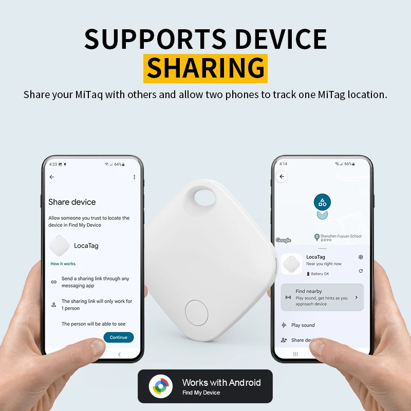 Bluetooth GPS Tracker voor Android-apparaten Tag Werk met Google Find Hub App Key Finder Pet Smart Tag voor Xiaomi Samsung Motorola
